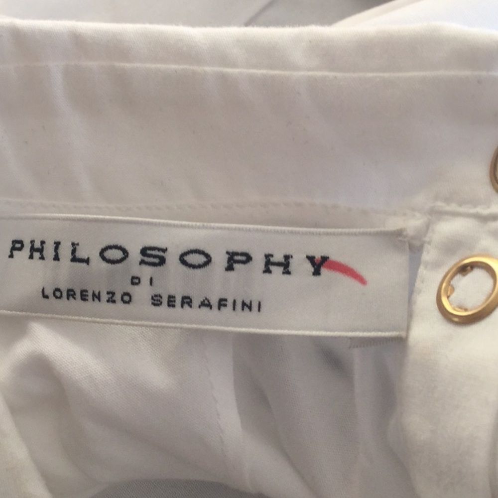 Philosophy Collared Sleeveless Cotton Blouse - Picture 10 of 11